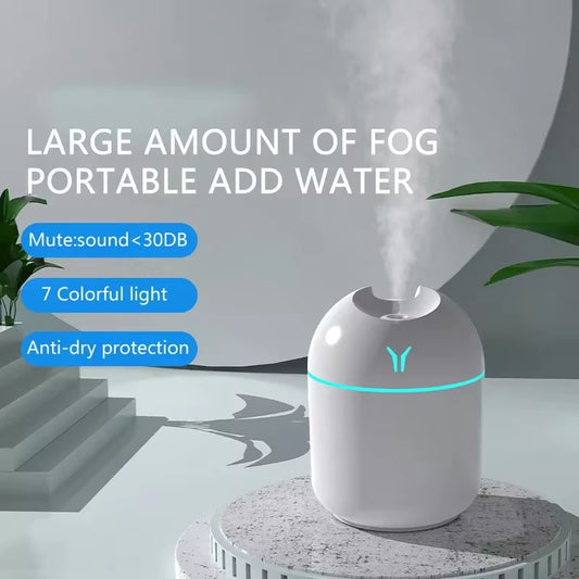 250ML Mini Aroma Oil Diffuser USB Essential Oil Atomizer Electric Air Humidifier with LED Night Lamp 
