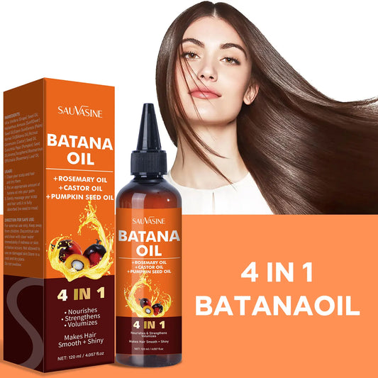 4 in 1 Batana Oil 120Ml Strengthening and Volumzing Hair Repairs Damaged Hair 