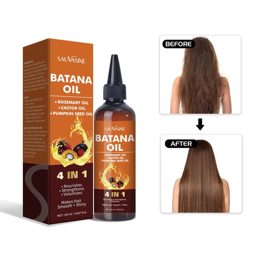 4 in 1 Batana Oil 120Ml Strengthening and Volumzing Hair Repairs Damaged Hair 